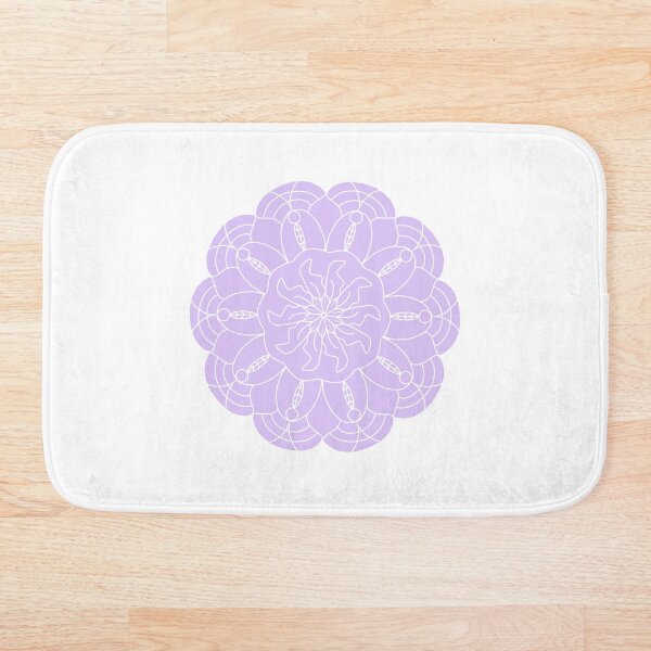 Item preview, Round Purple and White Mandala  designed and sold by petalsofpassion.