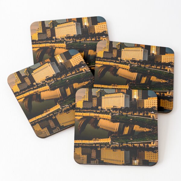 Item preview, Columbus abstracted with colorful sky and reflection designed and sold by Chris Wolford.