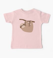 Cute Sloth on a Branch Baby Tee
