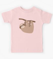 Nette Trägheit auf einer Niederlassung Kinder T-Shirt