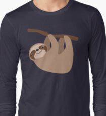 Nette Trägheit auf einer Niederlassung Langarmshirt
