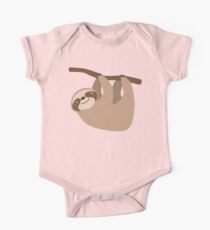 Cute Sloth on a Branch One Piece - Short Sleeve