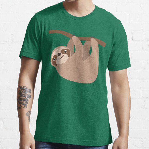 Cute Sloth on a Branch Essential T-Shirt