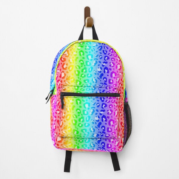 Vista previa del artículo con la obra «Estampado leopardo estético del arco iris», diseñado y vendido por Bumblefuzzies.