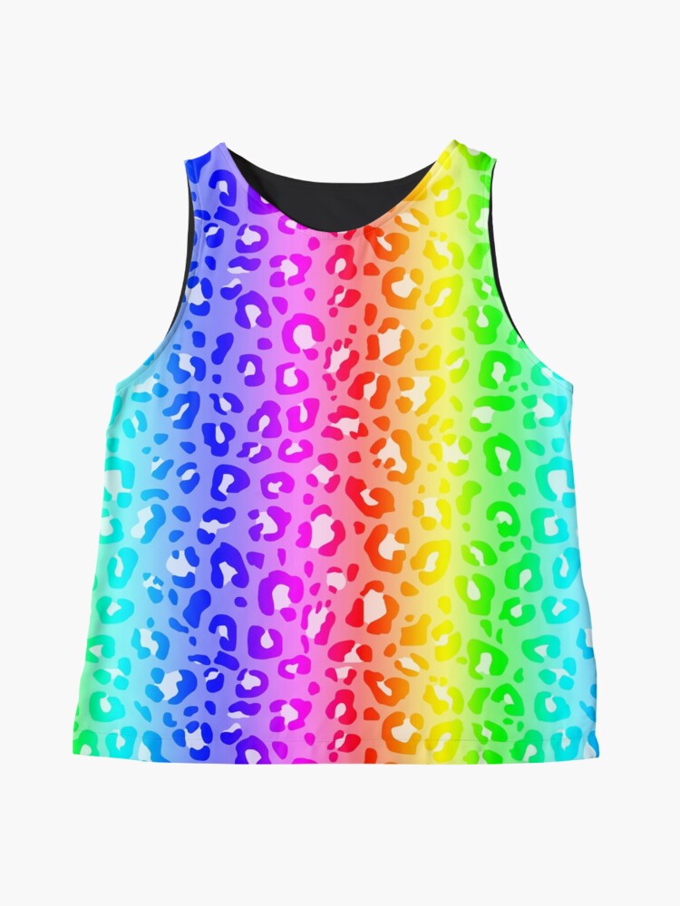 Rainbow Aesthetic Leopard Print Sleeveless Top for Sale by Bumblefuzzies