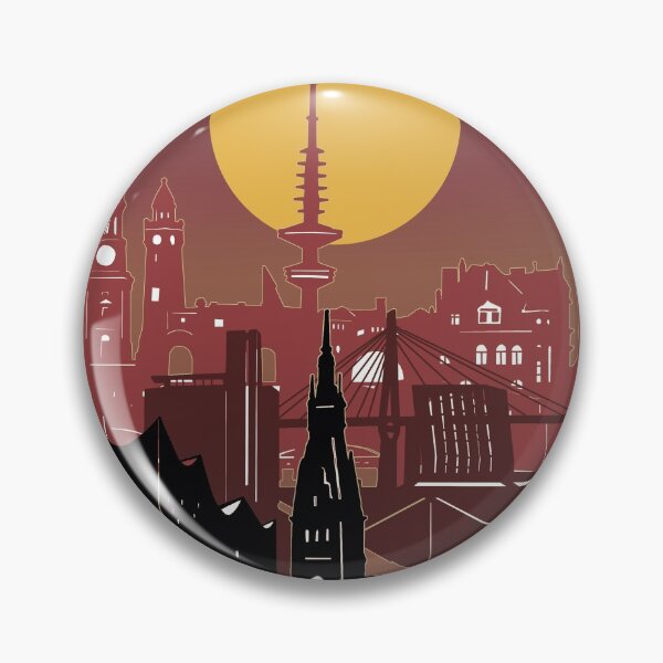 Item preview, hamburg skyline designed and sold by BekimART2.