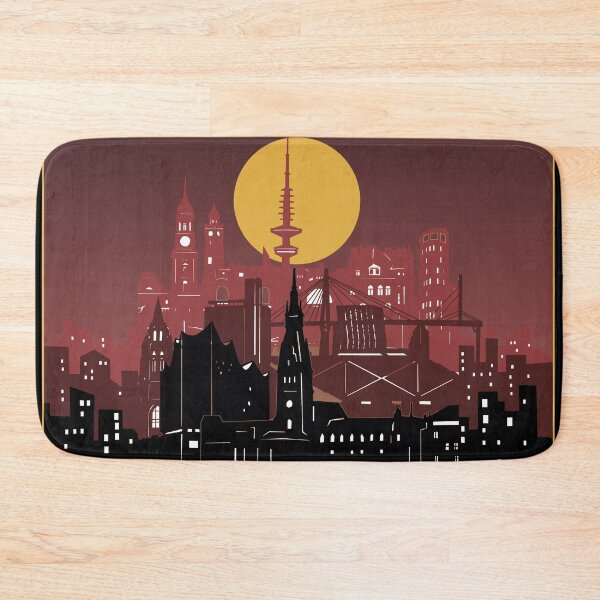Item preview, hamburg skyline designed and sold by BekimART2.