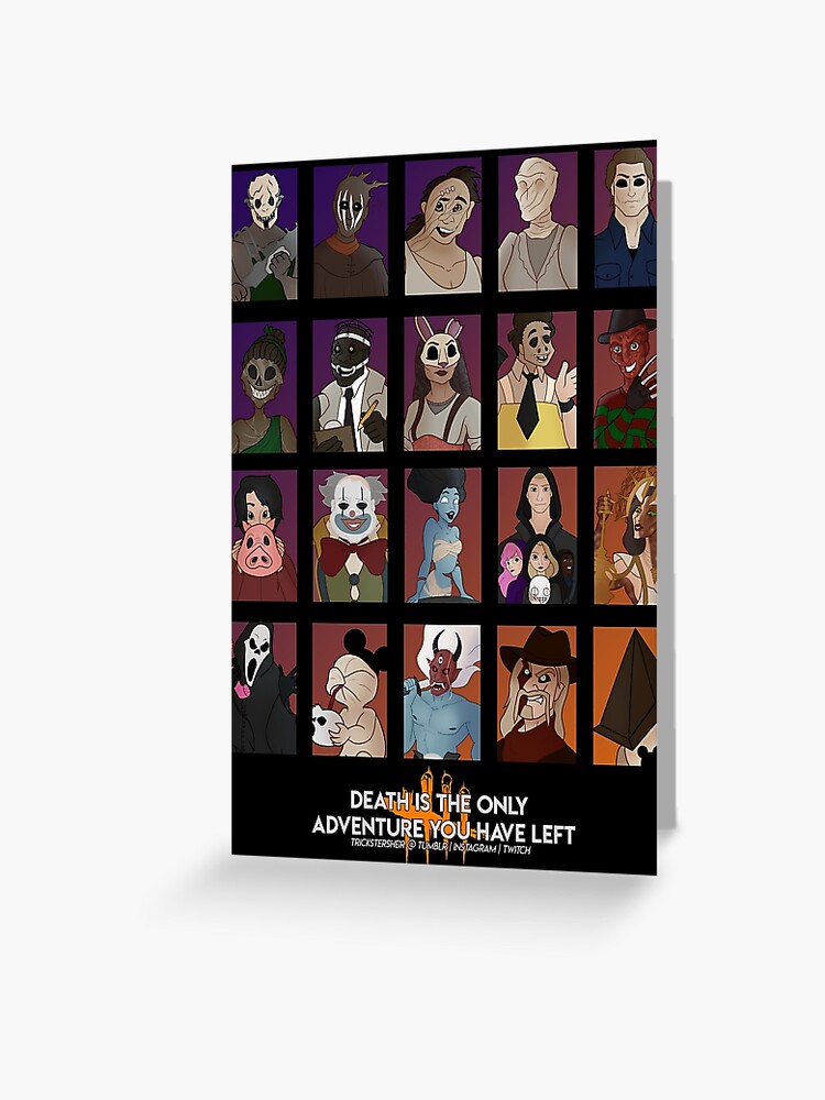 Dbd 4 Years Killer Poster Greeting Card By Trickstersheir Redbubble
