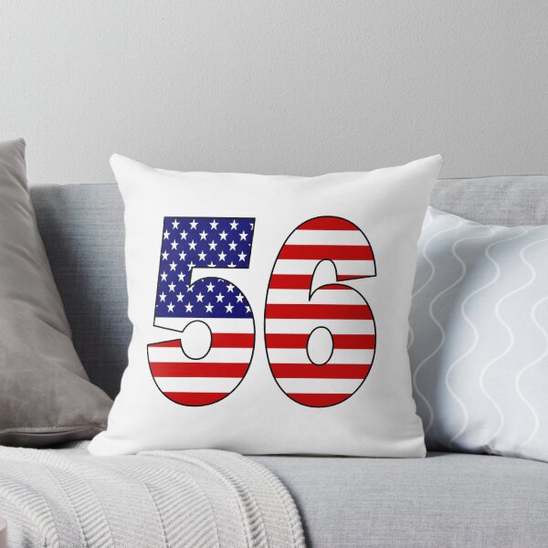 Item preview, Number 56 with USA flag on the background designed and sold by AllShirts21.