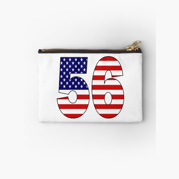 Item preview, Number 56 with USA flag on the background designed and sold by AllShirts21.