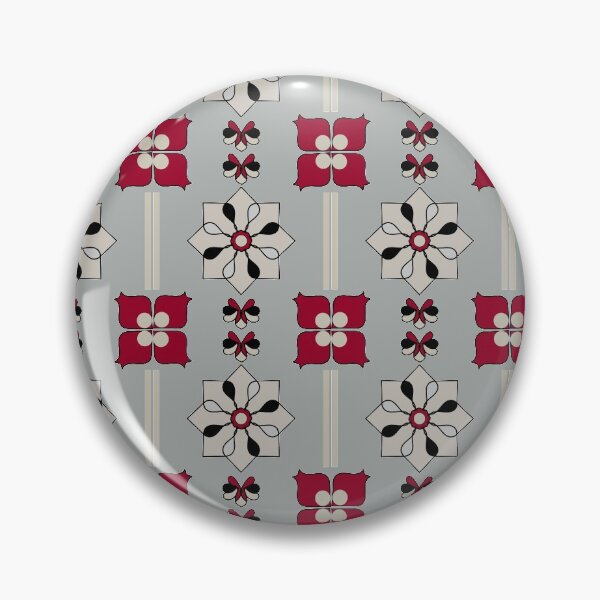 Item preview, Squared & Zoned - Batik Grey Clay designed and sold by BumbleChynxBee.