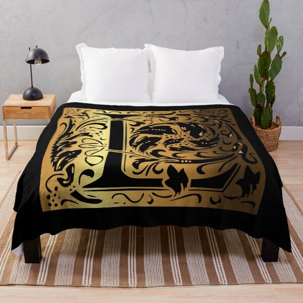 Item preview, The Letter L Beautiful floral bouquet golden design With Amazing Ornament designed and sold by yacine12353.