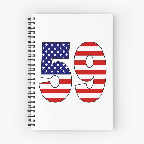 Item preview, Number 59 with USA flag on the background designed and sold by AllShirts21.