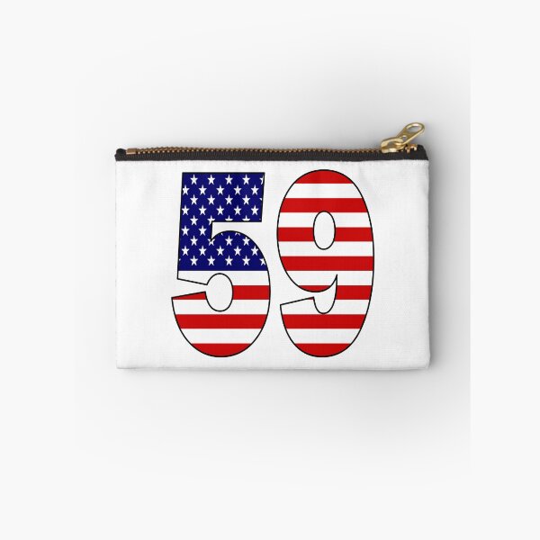 Item preview, Number 59 with USA flag on the background designed and sold by AllShirts21.