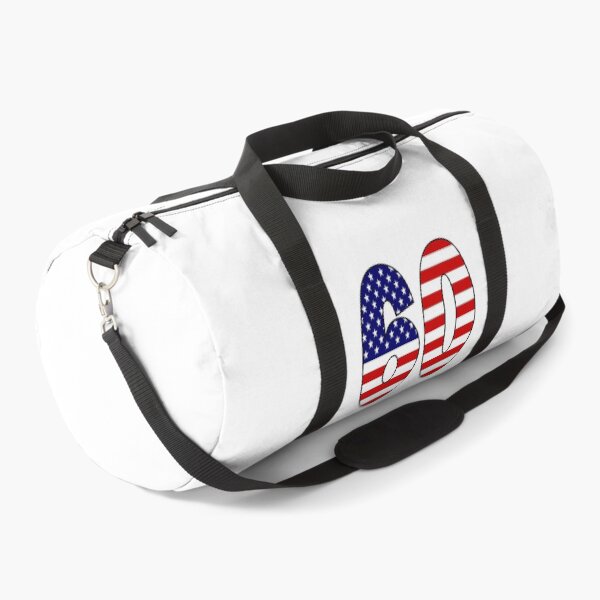 Item preview, Number 60 with USA flag on the background designed and sold by AllShirts21.