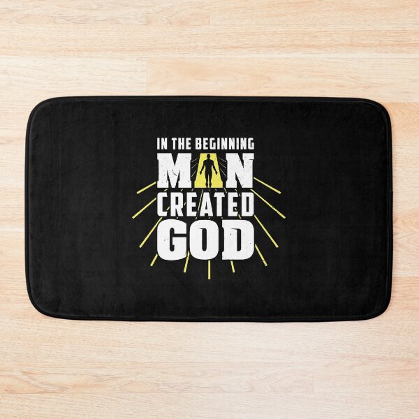 Item preview, In The Beginning Man Created God For Humanists design designed and sold by AYDreamers.