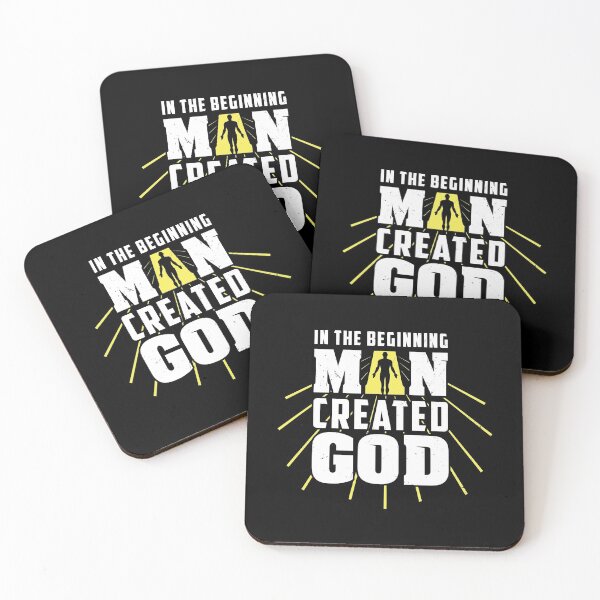 Item preview, In The Beginning Man Created God For Humanists design designed and sold by AYDreamers.