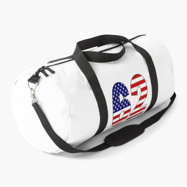 Item preview, Number 62 with USA flag on the background designed and sold by AllShirts21.