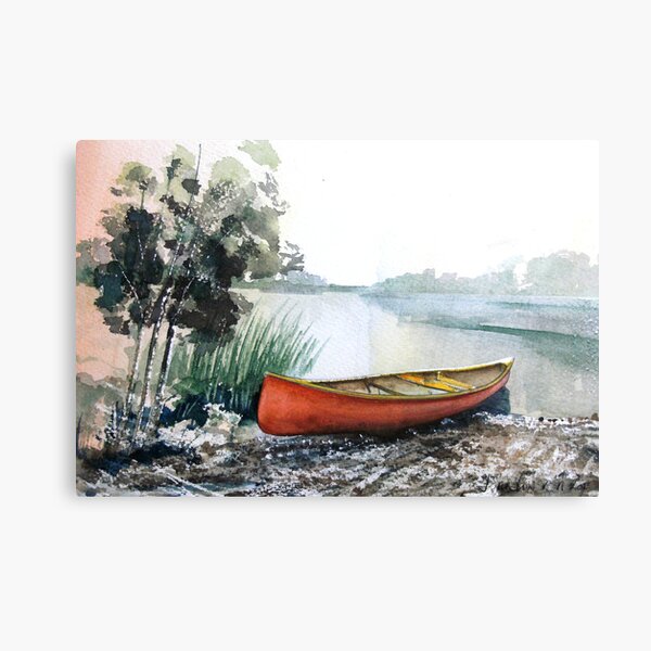 Canoe Canvas Print