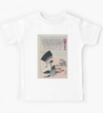 A whale and three fish sitting down to a formal dinner of Russian sailors 002 Kids Tee