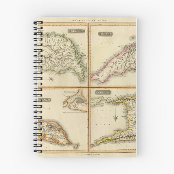 Item preview, Vintage Lower Caribbean Islands Map (1816) designed and sold by BravuraMedia.