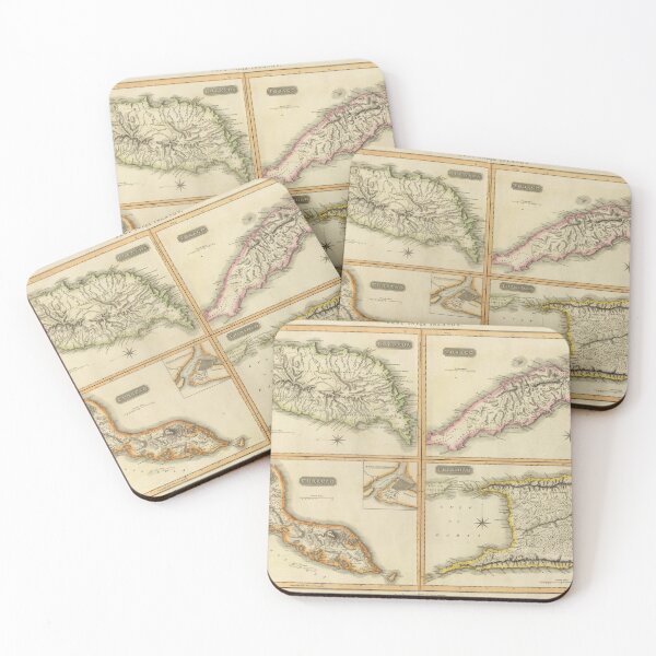 Item preview, Vintage Lower Caribbean Islands Map (1816) designed and sold by BravuraMedia.