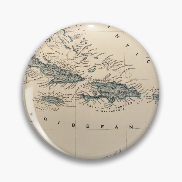 Item preview, Vintage Map of the Caribbean (1845) designed and sold by BravuraMedia.