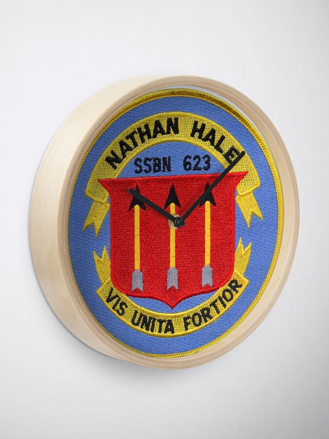 Alternate view of USS NATHAN HALE (SSBN-623) SHIP'S STORE Clock