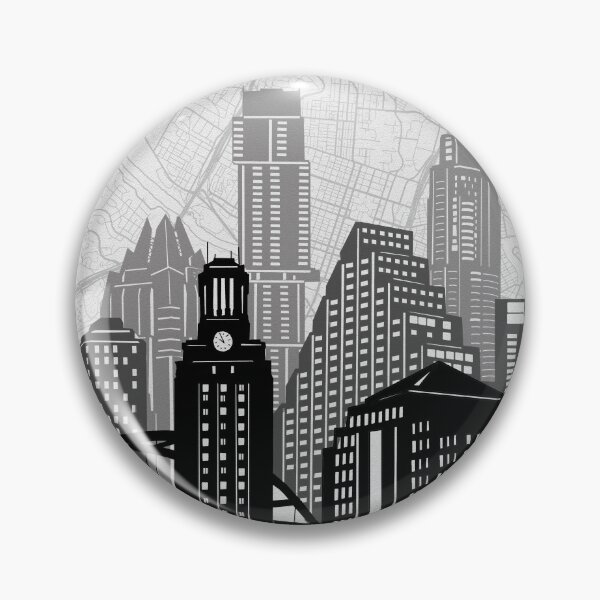 Item preview, austin skyline designed and sold by BekimART2.
