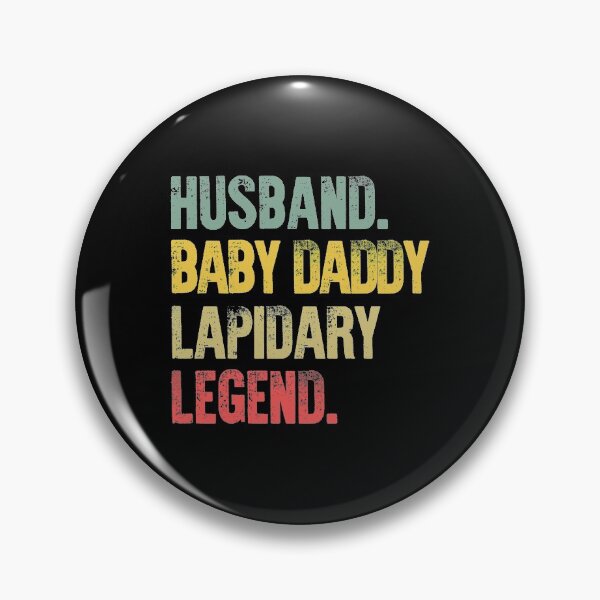 Item preview, Funny Men Vintage T Shirt Husband Baby Daddy Lapidary Legend designed and sold by Bendthetrend.