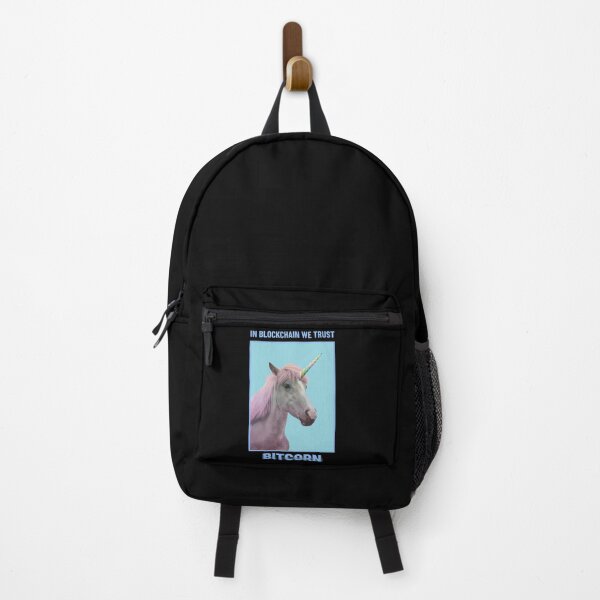Item preview, Bitcoin Unicorn In Blockchain We Trust designed and sold by ShineEyePirate.