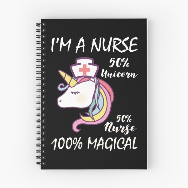 Item preview, I'm A Nurse 50% Unicorn 50% Nurse 100% Magical For A LPN graphic designed and sold by AYDreamers.