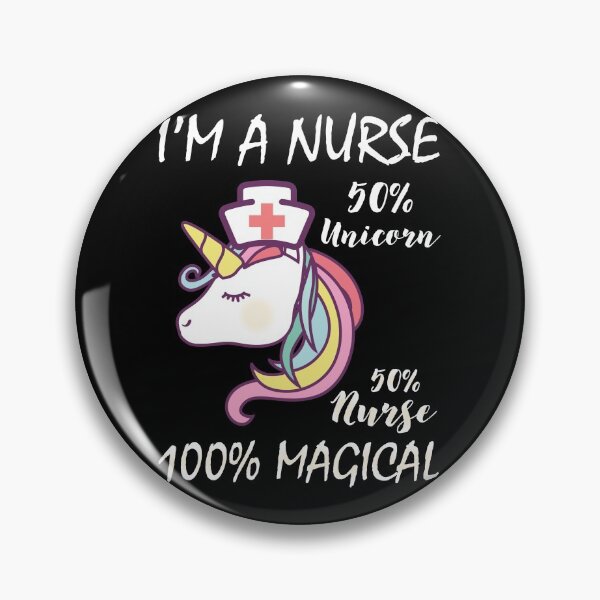 Item preview, I'm A Nurse 50% Unicorn 50% Nurse 100% Magical For A LPN graphic designed and sold by AYDreamers.