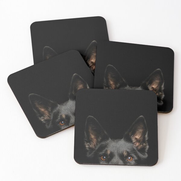 Item preview, Peeking German Shepherd Dog designed and sold by Lightheart Digital.