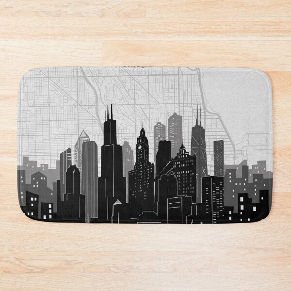 Item preview, chicago skyline designed and sold by BekimART2.