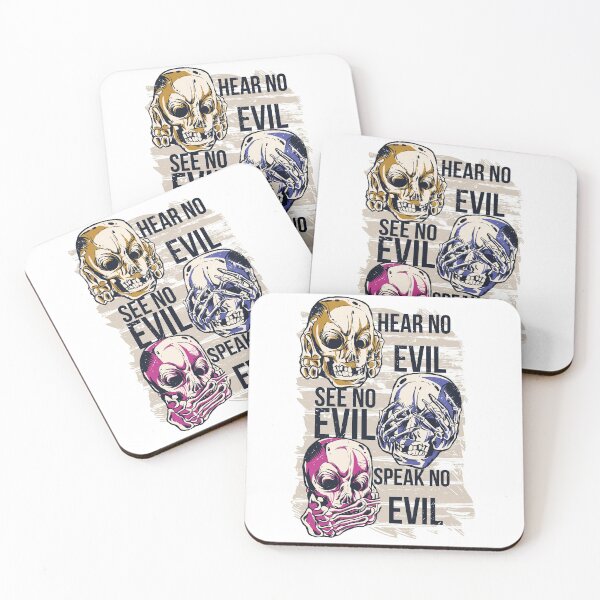 Item preview, Hear No Evil, See No Evil, Speak No Evil Skulls designed and sold by designsnmore.