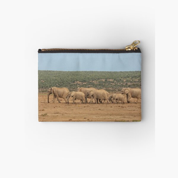 Artikelvorschau, Afrikanische Elefanten in einer Reihe in Südafrika entworfen und verkauft von Photopat.