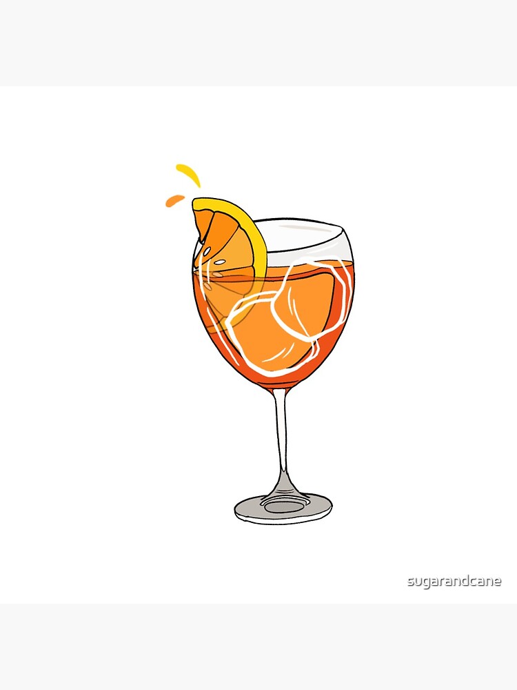 Aperol Spritz Glass Machine Embroidery Design 