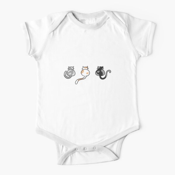 Cat Butts Short Sleeve Baby One-Piece