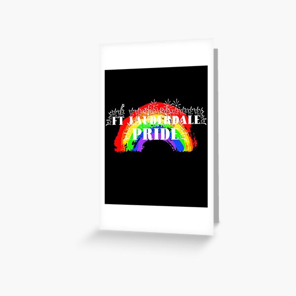 Ft. Lauderdale Gay Pride Rainbow Greeting Card