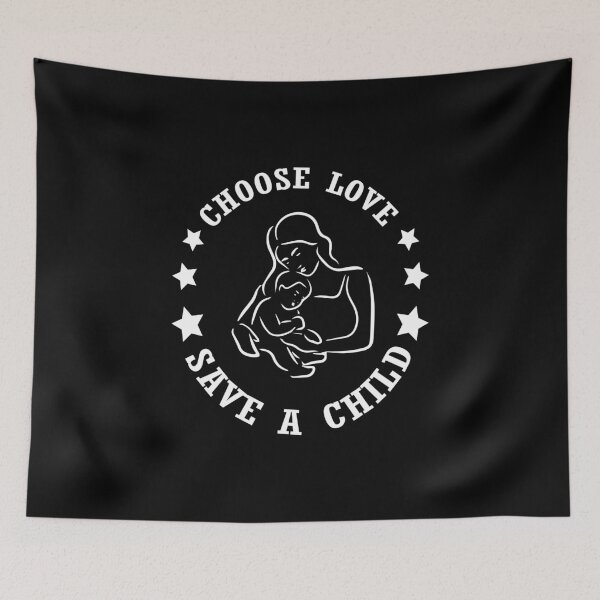 Item preview, Choose love save a child / white protection design designed and sold by greatatlas.