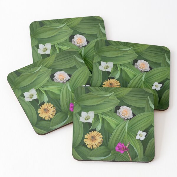 Item preview, Flowers on a green leaved background. redecorate, refurbish, Bird, nature designed and sold by jayne0524.