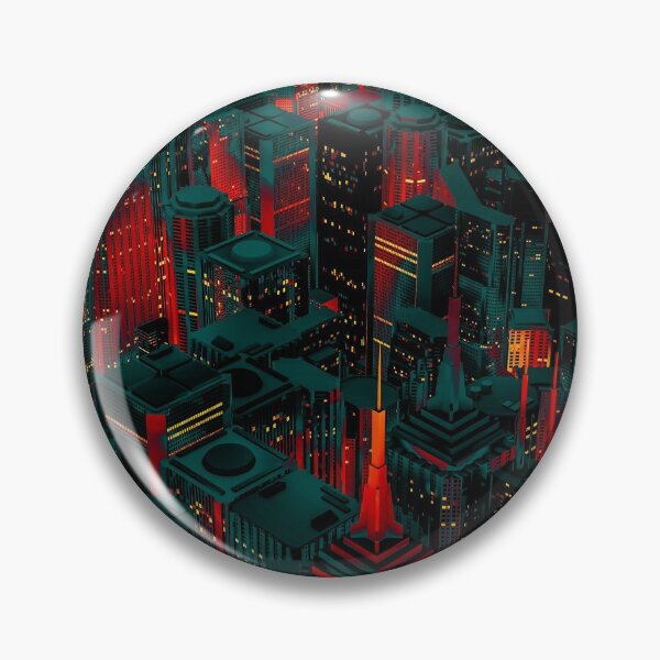 Item preview, Night city glow cartoon designed and sold by GrandeDuc.