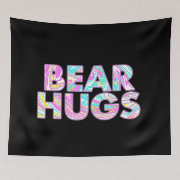 Item preview, BEAR HUGS In Psychedelic Colours designed and sold by SquareClub.