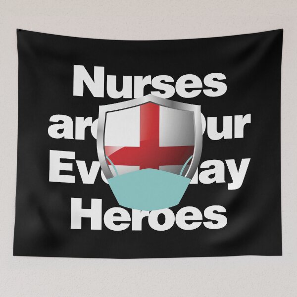 Item preview, England Nurses are Everyday Heroes designed and sold by HelloFromAja.