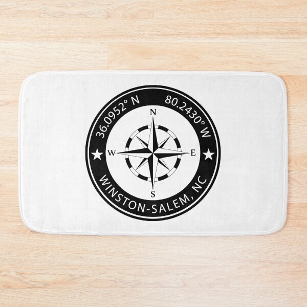 Item preview, Winston-Salem, North Carolina Geographical Coordinates designed and sold by TeeOhGraphics.