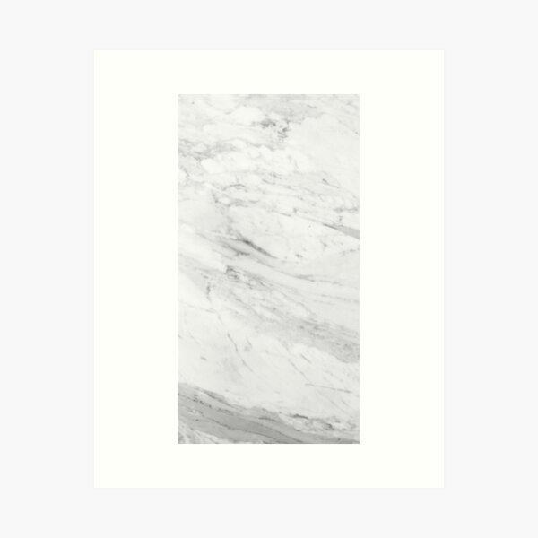 White Marble Aesthetic Art Print