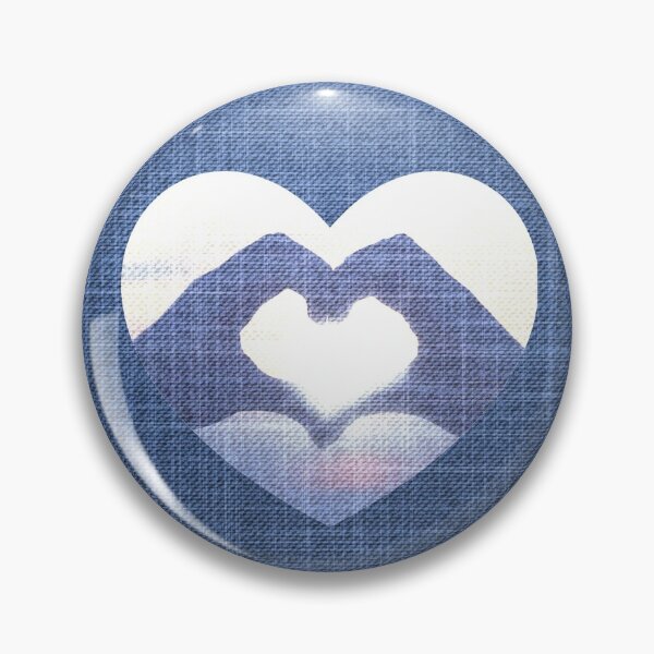Item preview, Hand Heart on Denim Background designed and sold by sunshine64.
