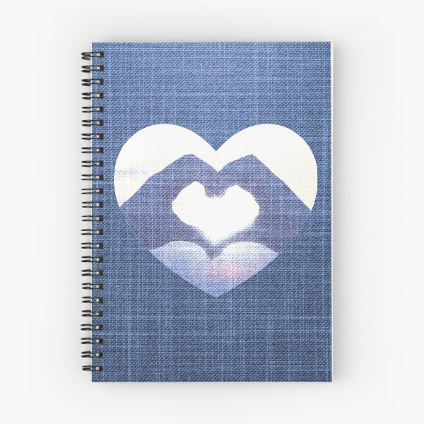 Item preview, Hand Heart on Denim Background designed and sold by sunshine64.