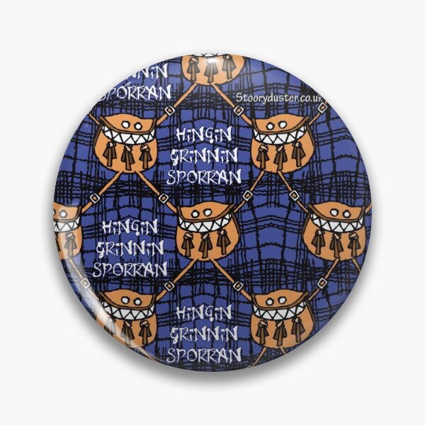 Hingin Grinning Sporran Azure Mask. Pin